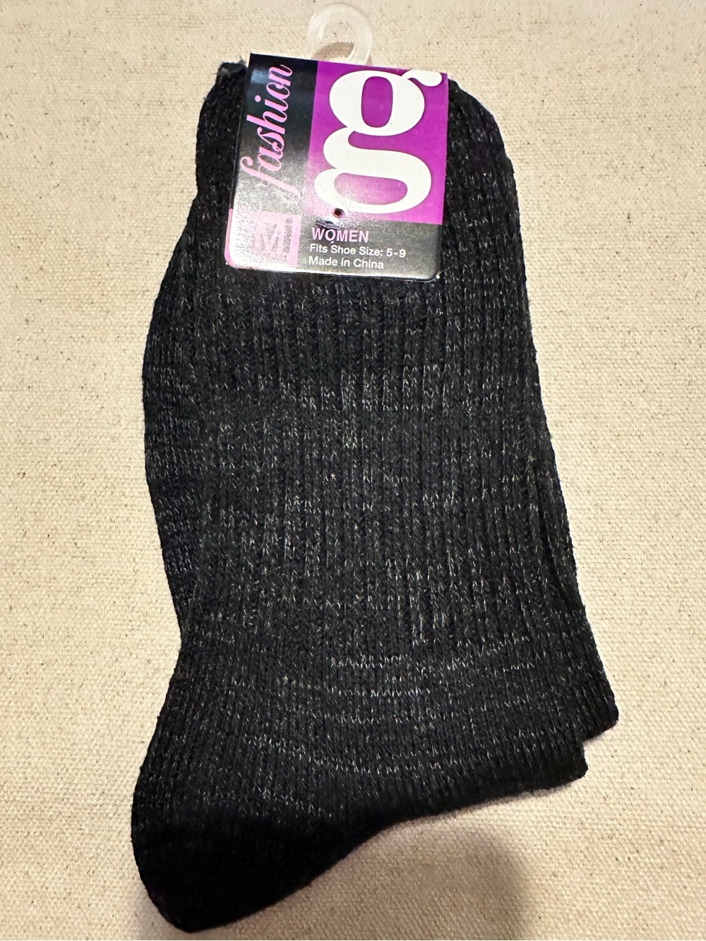 Gold Medal | Socks | Charcoal & Black Marled Ribbed Ankle Socks | Women's